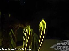 Glowstick Experiment With Areana Fox Backstage?