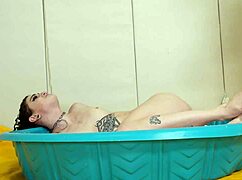 Watch this hot fetish slut get her ass fucked hard in bondage? Includes tattoo and bdsm details