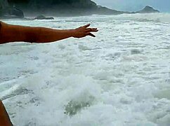 i went for a walk on the beach, found a big dick to fuck bent over, drank cum.