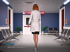 Redhead Selina in 3D anime hentai game route with big ass and tit focus