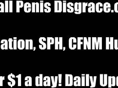 your tiny cock is so pathetic, isn't it?