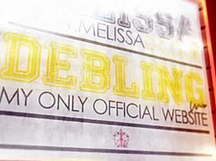 Blonde Melissa Debling with big tits flashes her tits in a detailed scene of exposure and teasing.