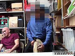 Police man fucks blonde woman first time as suspect and accomplice get caught.