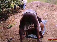 two fake pastors bang my bbw african wife’s big ass during ramadan in the bush while my driver films