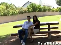 my wife is all set to dominate and cuckold me. wonder how she'll control every move tonight with her old charm.