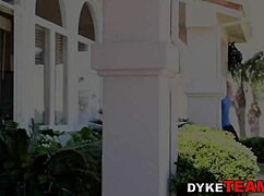 Lesbian MILF gets eaten out with scissoring and tribbing