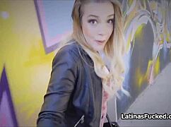 Latina Girlfriend Sucks Big Cock Outdoors Then Fucks Indoors