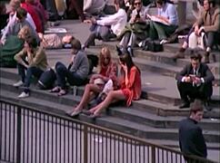 Vintage interracial taboo unfolds in a hairy retro scene.