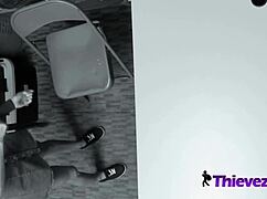 Dirty pornstar, you got caught stealing in the garage, now get smashed by my monster cock?