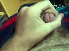 gay amateur masturbates big cock to cum in homemade pov