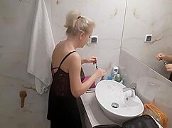 Jenny The Blonde Prepares For A Night At The Disco Club