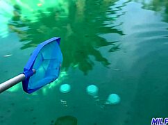 Vanessa cage, that busty blonde milf, rides my big cock hard.