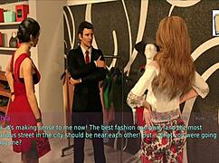 Homemade Video of Wife and Stepmother with Big Tits in Erotic Game