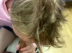 I dared my teenage friend to suck my huge cock after school.