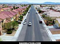 Big tits stepmom arranges family threesome with stepson and girlfriend