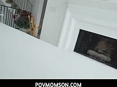 Stepmom Krissy Finally Gives in to Couch Fucking Fantasy