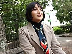 horny wife loves cock, applies for av, cums from start in bent over riding