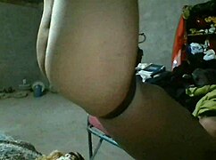 Watch him tie my wrists upside down in gay bondage!