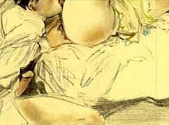 Exploring vintage erotic drawings from antique anime collections.