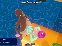 club hentai girls strip and fuck in game