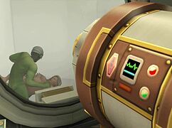 I saved two curvy whores from that green goblin pervert with rough action.