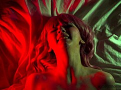 Beautiful Raven's Dildo Agony!