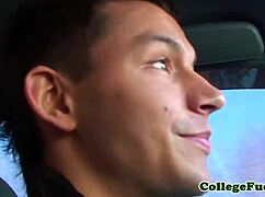 Teen Babe Sucks Cock Outdoors at Wild Party