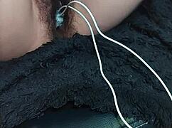 Asian slut gets toy-trained, her wet pussy dripping and squirting as it's fucked.