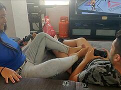 Just banging my friend's girlfriend while he's asleep