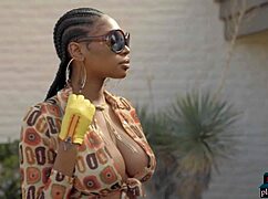 Ebony Playboy Model Nyla Reveals Her Huge Natural Tits in Stunning Display