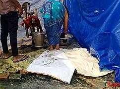 Desi Village Wife Teabag Fucked Outdoors by Ranch Webcam