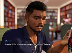 Sexy College Student Feels Thrill in White Stockings