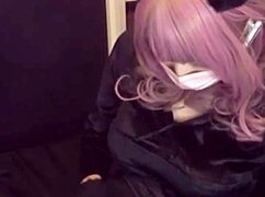 Beautiful Crossdressing Cutie With Cat Ears Masturbates On Stream