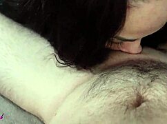 big tits girl, uhh, deepthroat huge dick and swallow cum