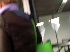 hey, did you see me touching that chubby girl’s brown nylon jacket on the street?