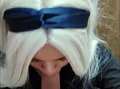 white moon sucked my balls so deep, babe, it was amazing blowjob