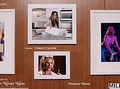 brandi love, the milfy milf, gets spit roasted by two monster bbcs