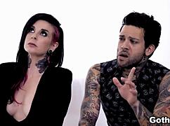 Teen babysitter Mia Malkova gets anal doggystyle threesome with Joanna Angel and Small Hands