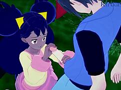 Iris and Erika, their intense sex in this Pokémon hentai is wild, she said.