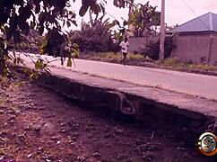 The girl next door surprises her neighbor with a blowjob, then rides his big cock in cowgirl position for hardcore sex.