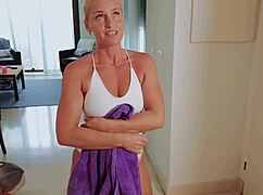 your hot milf neighbor pounds your virgin cock, wanna feel it deep?