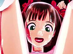 3d Anime Hentai Featuring Puru Puru Haruka In Rope Pulling Game
