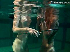underwater acrobatics lesbians irina barna and anna feher