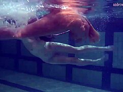 underwater acrobatics lesbians irina barna and anna feher