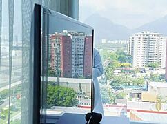 latina milf wife bent over gets fucked by husband in rio de janeiro