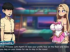 Princess Sophia Strips Naked in Hentai Game