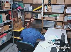 Hey, Czech hottie got busted and drilled by mall security!