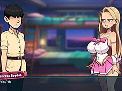 Princess Sophia Strips Naked in Hentai Game