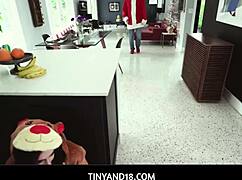 Little Guardian Angel Reese Robbins Falls Down For Fucking!