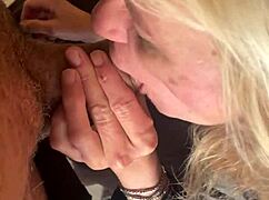 Custom video with handjob and blowjob leading to cumshot in jersey for my follower